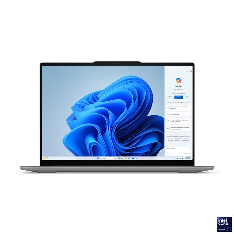 Lenovo Yoga Slim 7 15ILL9 Intel Ultra7-256V 16GB 512GB-SSD 15.3"2.8K IPS Touch GL IntelArc Win11Home Luna Grey 