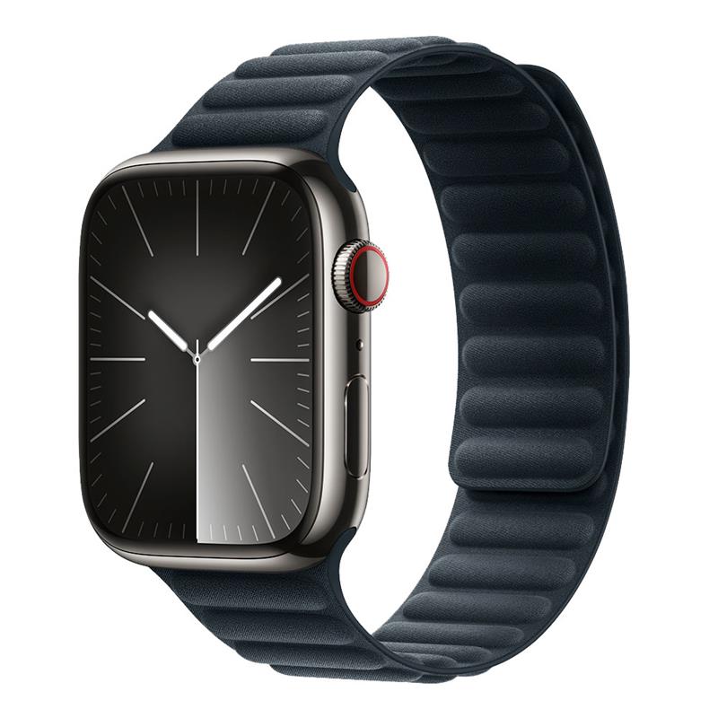 Devia remienok Deluxe Magnetic Fiber Watch Band 44/45/46mm - Evergreen 