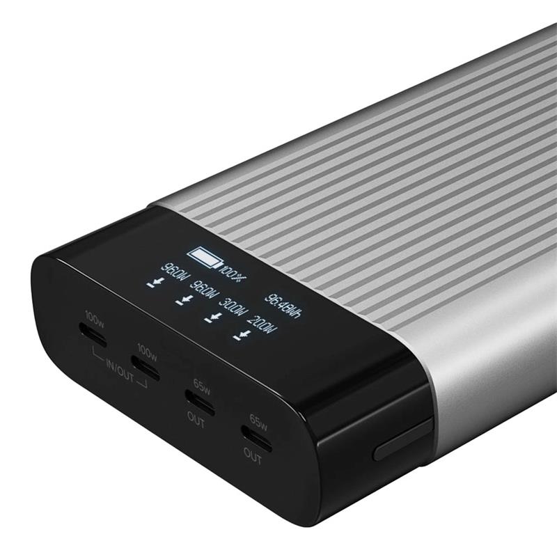 Hyper powerbank HyperJuice 245W USB-C 100Wh 27000 mAh Battery Pack- Space Gray 