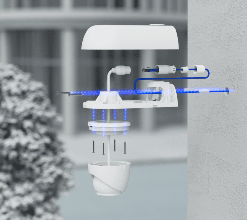 Ubiquiti UniFi Camera - držiak kamery na stenu - roh/stĺp (biela) 
