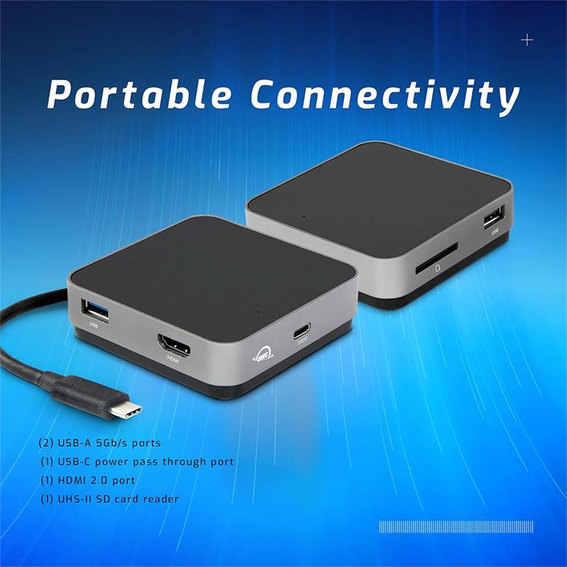 OWC USB-C Travel Dock - Space Gray 