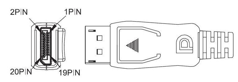 PremumCord DisplayPort 1.4 kábel M/M, pozlátené konektory, 0.5m 