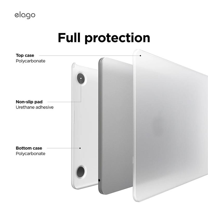 Elago kryt Ultra Slim Case pre Macbook Air 13" M2/M3/M4 - Frosted Clear 