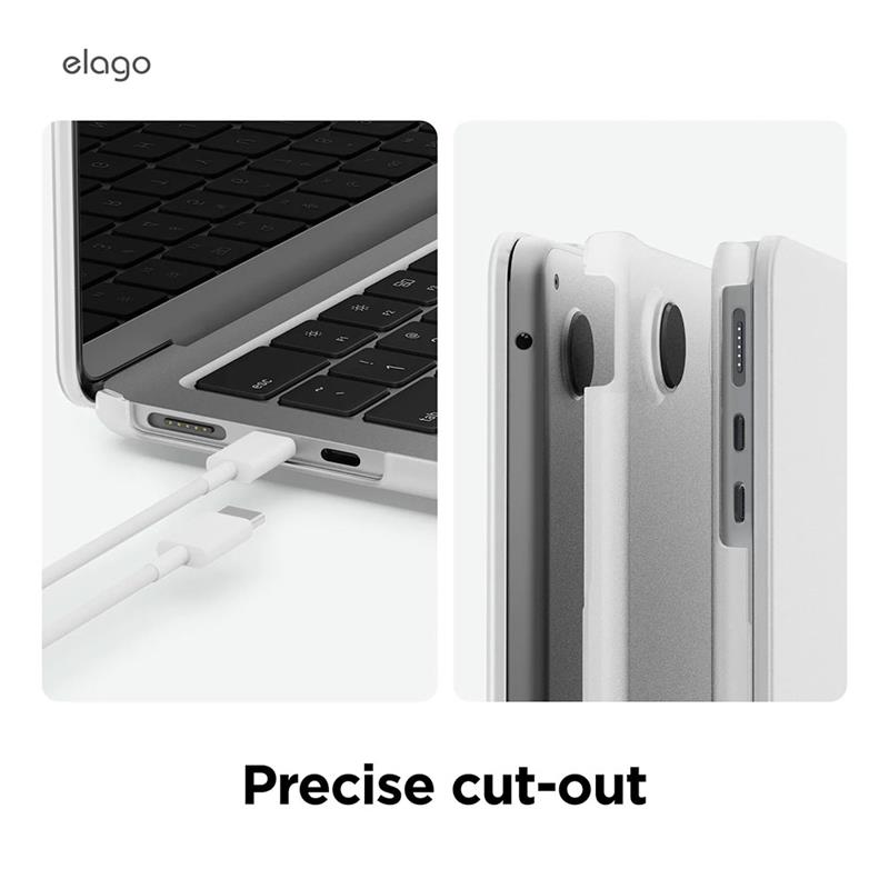 Elago kryt Ultra Slim Case pre Macbook Air 13" M2/M3/M4 - Frosted Clear 