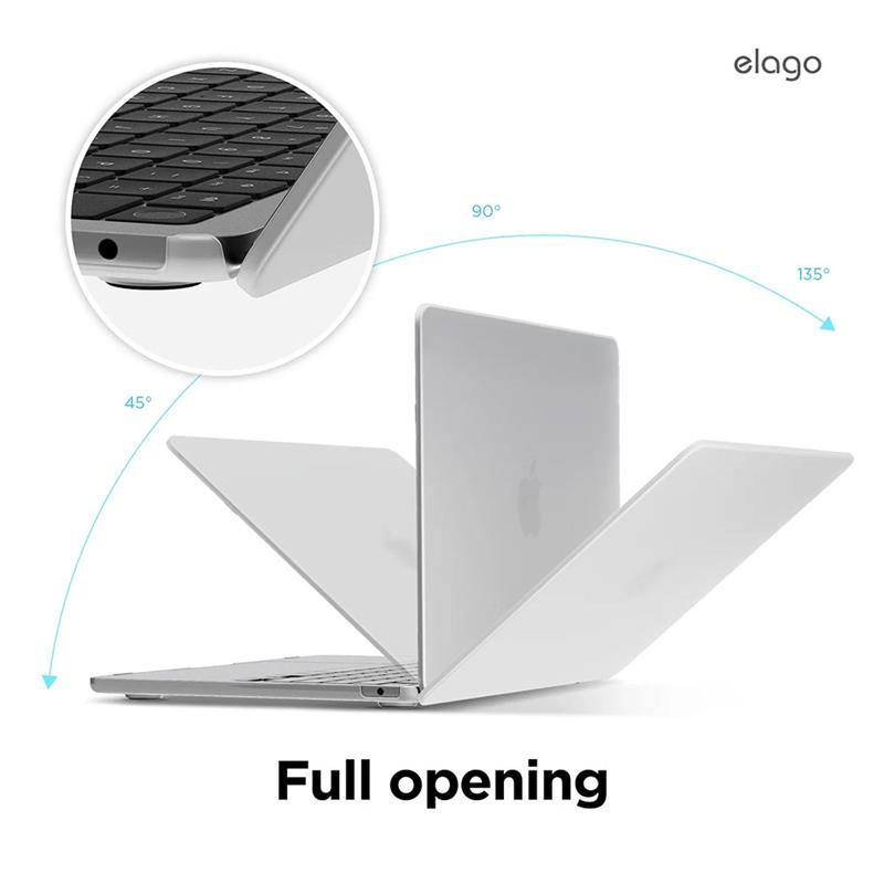 Elago kryt Ultra Slim Case pre Macbook Air 13" M2/M3/M4 - Frosted Clear 