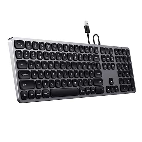 Satechi klávesnica Aluminium Wired USB Keyboard - Space Gray 