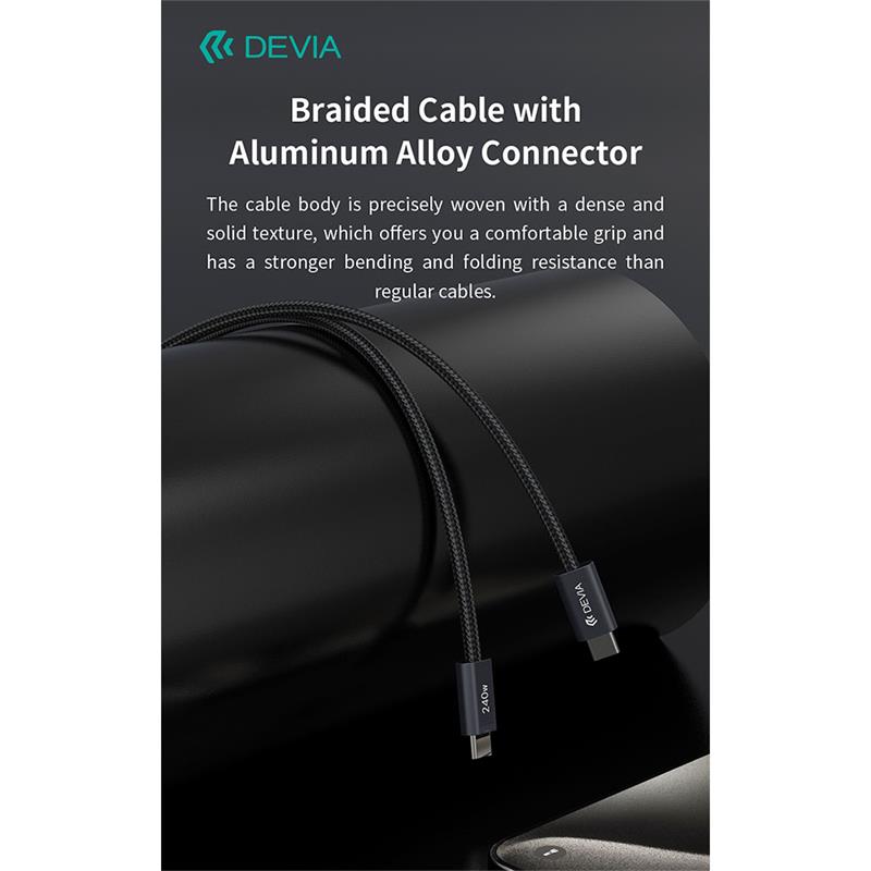 Devia kábel USB-C Extreme Speed Series 240W Cable 2m - Black 