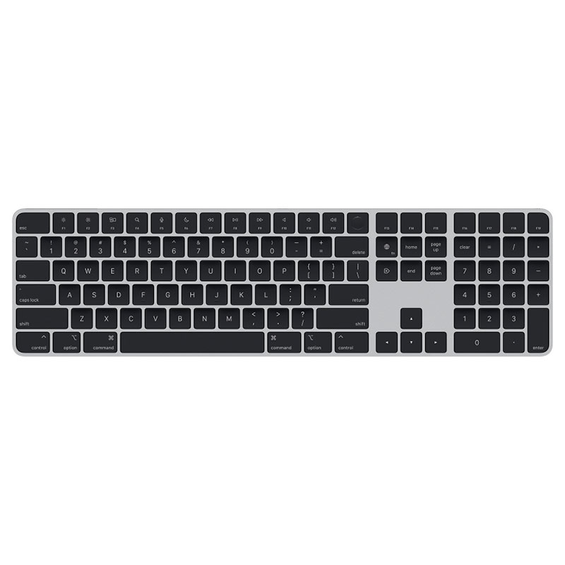 Apple Magic Keyboard s Touch ID a Numerickou klávesnicou - US English - čierne klávesy (USB-C) 