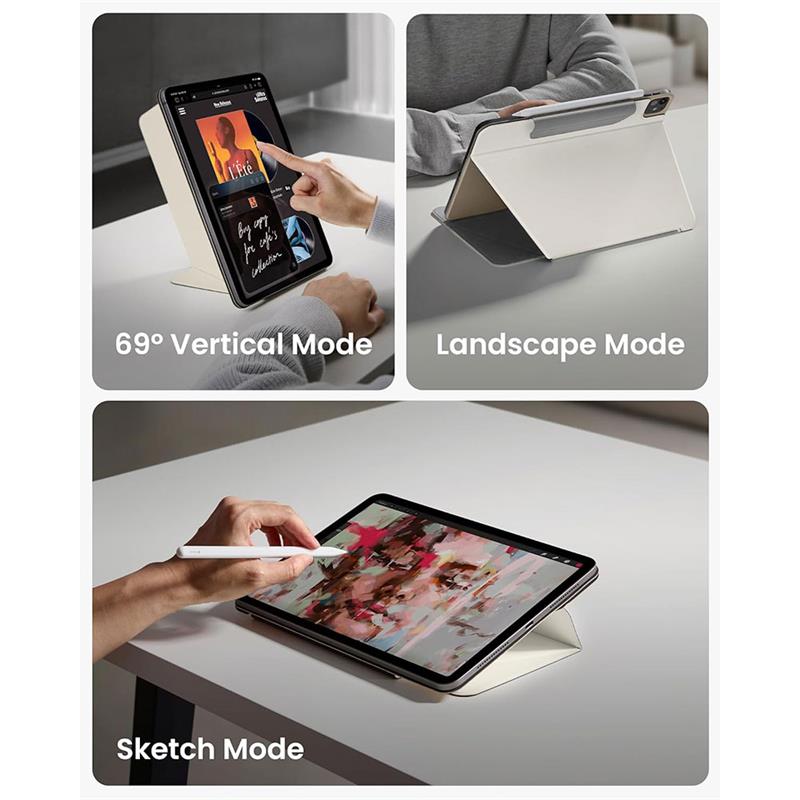 Tomtoc puzdro Detachable Folio Case pre iPad Pro 11" M4/M5 - Ivory 