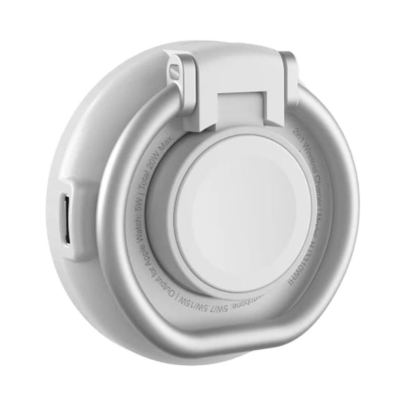 Hyper HyperJuice Qi2 2-in-1 Magnetic Charging Stand - White 