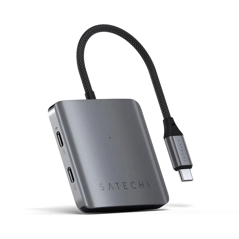 Satechi 4-Port USB-C Hub with Power Delivery - Space Grey 