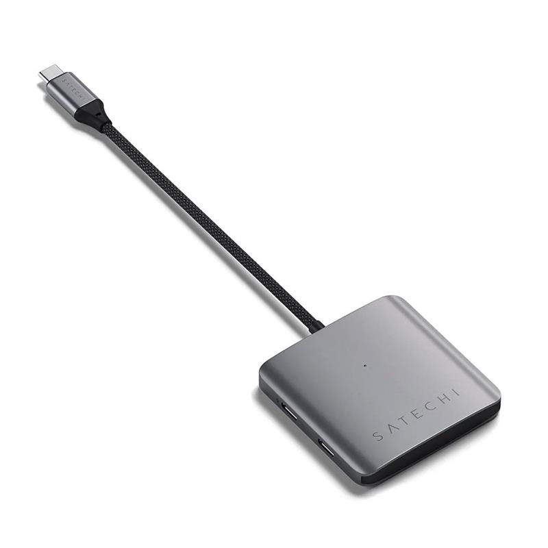 Satechi 4-Port USB-C Hub with Power Delivery - Space Grey 