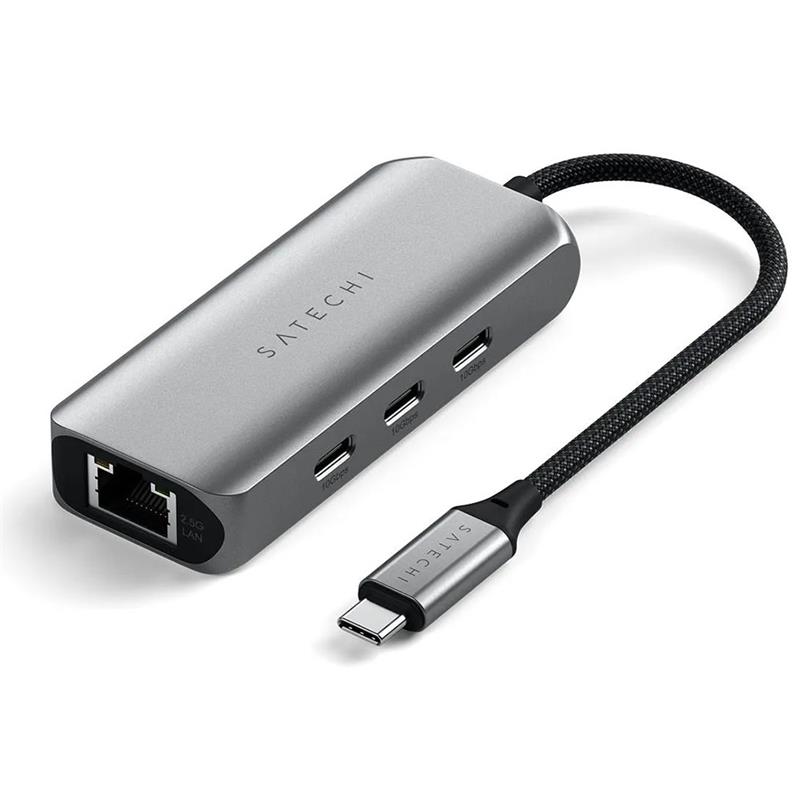 Satechi USB-C Hub 4-in-1 with 2.5 Gigabit Ethernet - Space Gray 