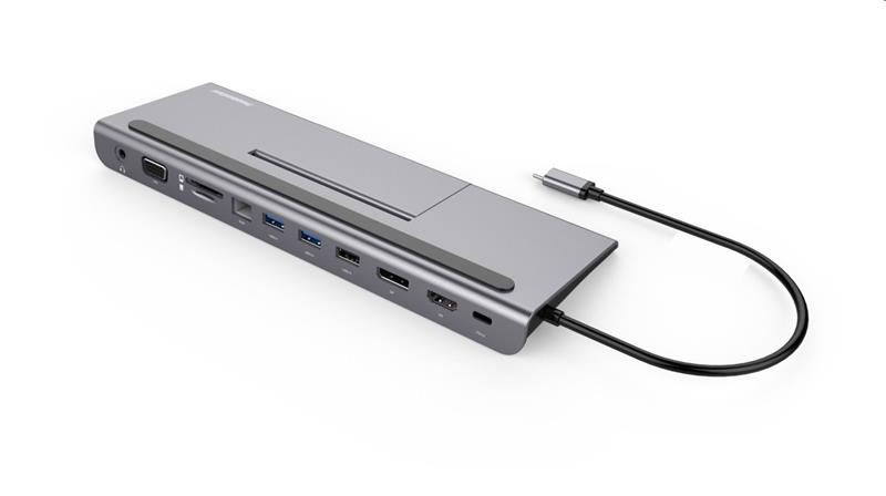 PremiumCord USB-C Full Size MST Dokovacia stanica vhodná pod notebook 