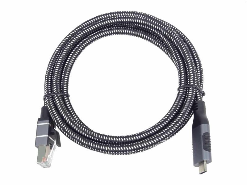PremiumCord Ethernetový kábel USB-C -> LAN RJ45 10/100/1000 Mb 2m 