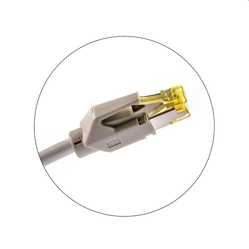 KELine patch kábel Cat5E, FTP, LSOH - 10m, šedý 