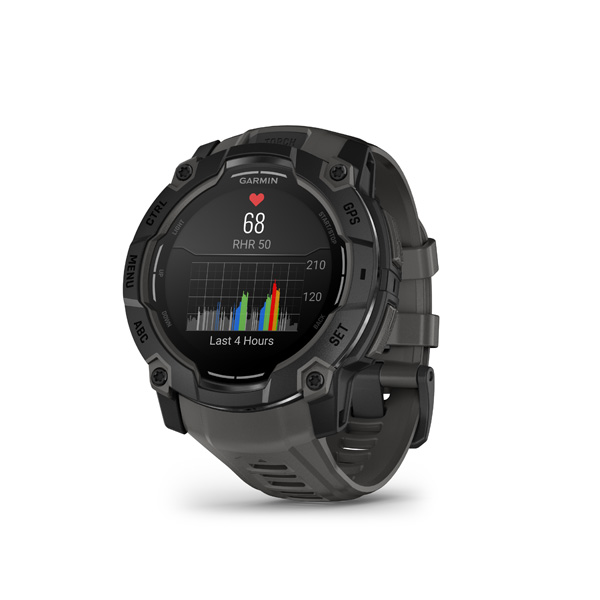 Garmin Instinct 3 - 50mm, AMOLED, Black, Charcoal silicone band 