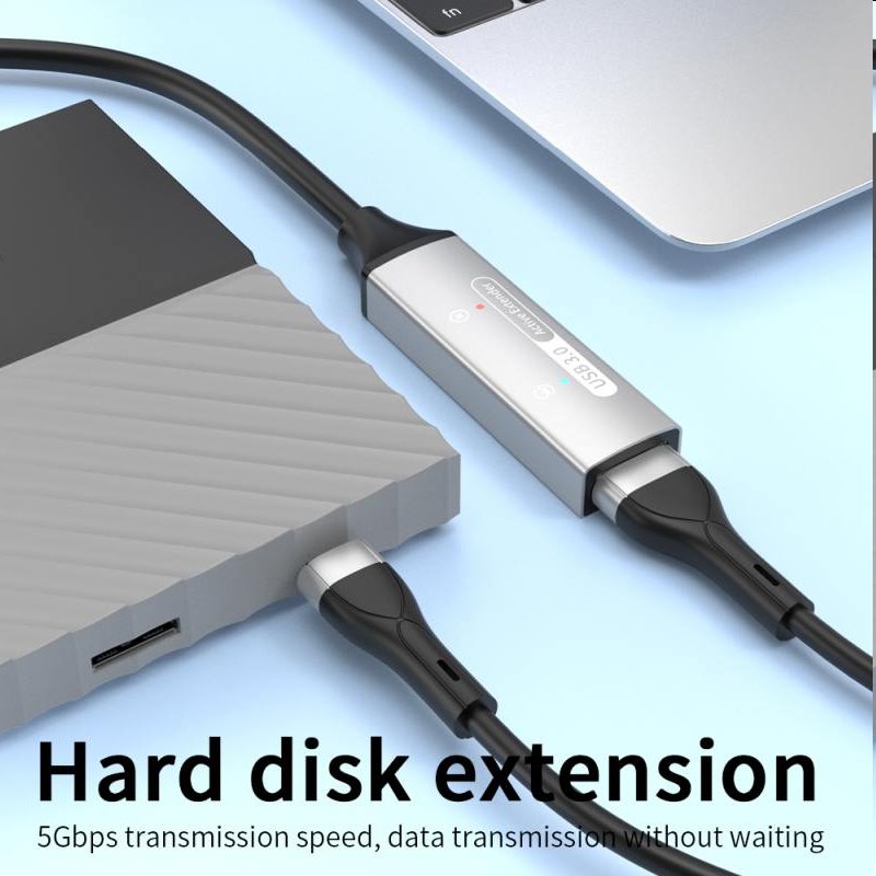 PremiumCord USB 3.2 repeater a predlžovací kábel Male-Female, 5Gbps Aluminium 10m 
