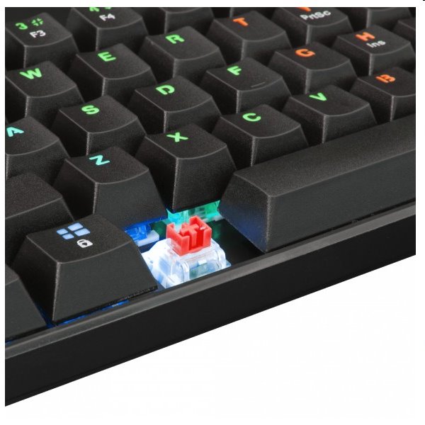 White Shark Mechanical gaming keyboard SHINOBI, US, red switch, black 