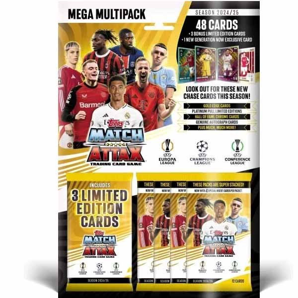 Futbalové karty Topps Match Attax TCG 2024/25 UCC Mega Multipack 