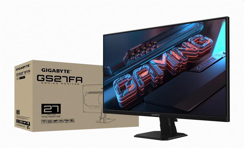 GIGABYTE GS27FA GAMING Monitor 27" FHD, IPS, 180Hz, AMD FreeSync Premium, 2xHDMI, DP 