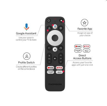 Thomson Streaming Box Plus 270 - 4K UHD, Google TV, Dolby Vision+Atmos 