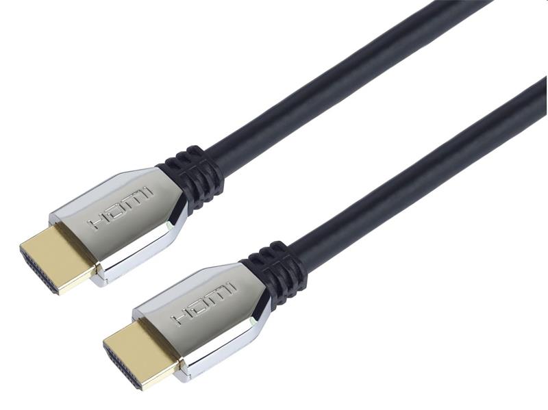 PremiumCord ULTRA HDMI 2.1 High Speed + Ethernet kábel 8K @ 60Hz, pozlátené 1m 