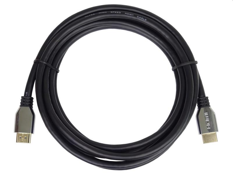 PremiumCord ULTRA HDMI 2.1 High Speed + Ethernet kábel 8K @ 60Hz, pozlátené 1m 