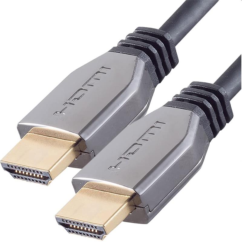 PremiumCord ULTRA HDMI 2.1 High Speed + Ethernet kábel 8K @ 60Hz, pozlátené 1m 