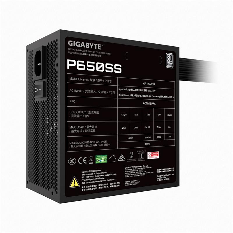 Gigabyte P650SS 650W 80+ Silver 