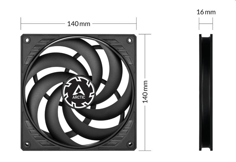 Arctic ventilátor P14 Slim PWM PST 