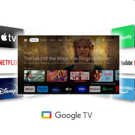 Thomson 100QG7C14 - Google TV 100" QLED Pro, 4K, 144 Hz, 4x HDMI, 3x USB 