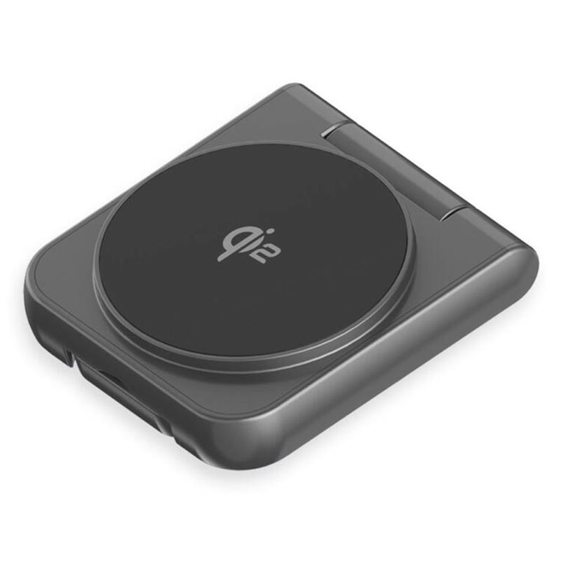 LMP Twist 2-in-1 Wireless Qi2 Charging Pad - Black 