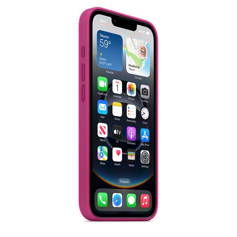 Apple iPhone 16e Silicone Case – Fuchsia 