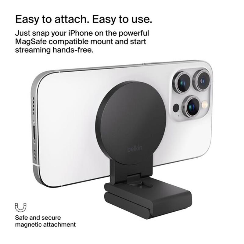 Belkin držiak iPhone Mount with MagSafe pre Mac Desktops and Displays - Black 