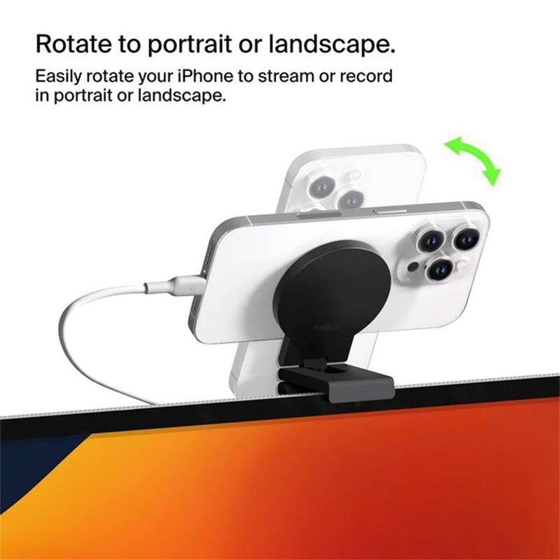 Belkin držiak iPhone Mount with MagSafe pre Mac Desktops and Displays - Black 