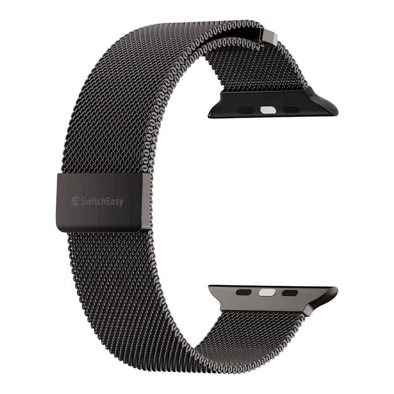 SwitchEasy remienok Mesh Stainless Steel pre Apple Watch 44/45/46mm - Slate 