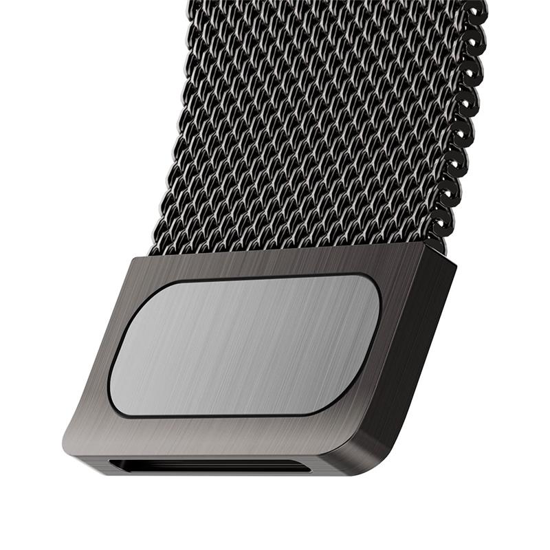 SwitchEasy remienok Mesh Stainless Steel pre Apple Watch 44/45/46mm - Slate 
