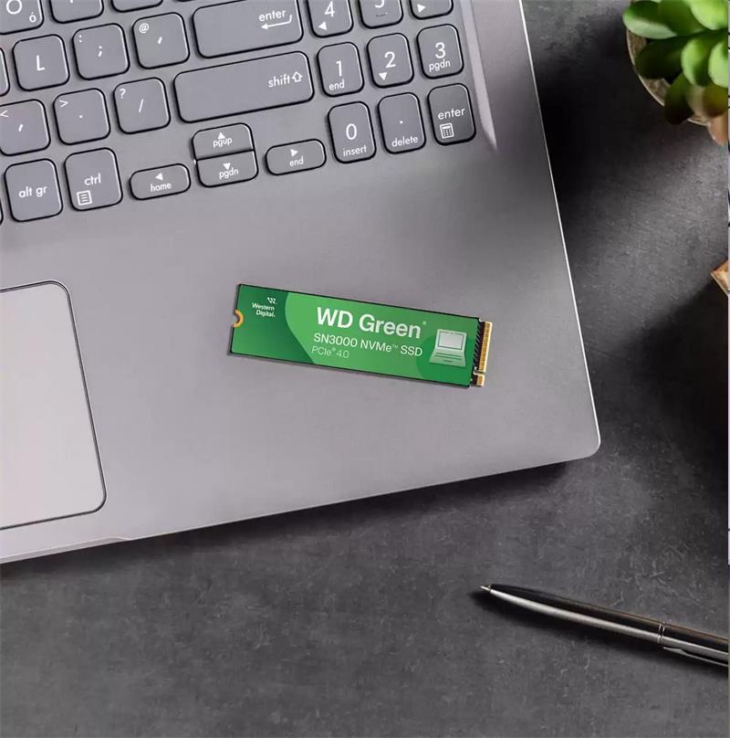 WD Green SN3000 SSD Powered by SanDisk 2TB M.2 NVMe Gen4 5000/4200MBps 