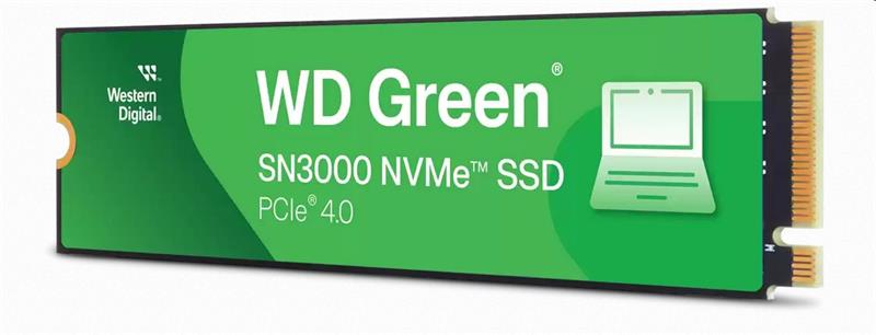 WD Green SN3000 SSD Powered by SanDisk 2TB M.2 NVMe Gen4 5000/4200MBps 