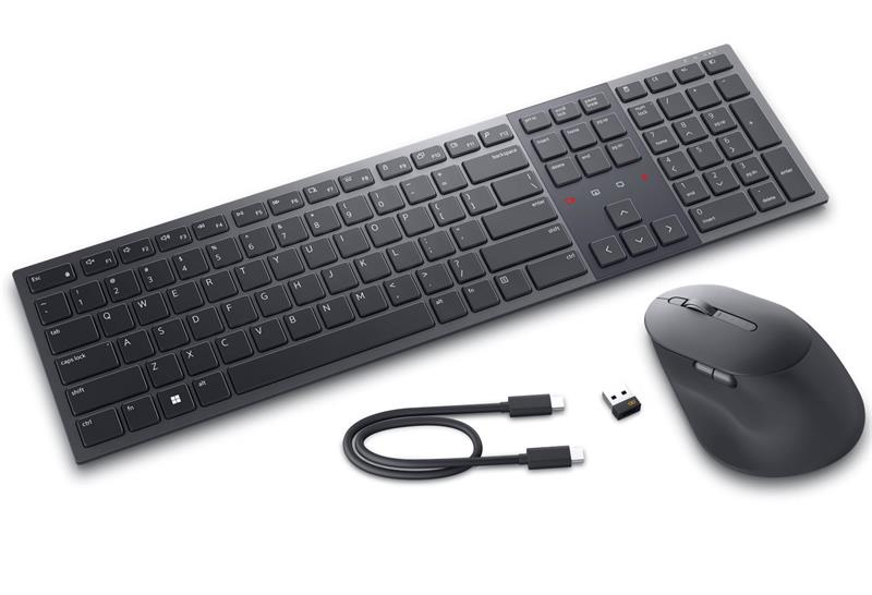 Dell Premier Collaboration Keyboard and Mouse - KM900 - US International (QWERTY) 