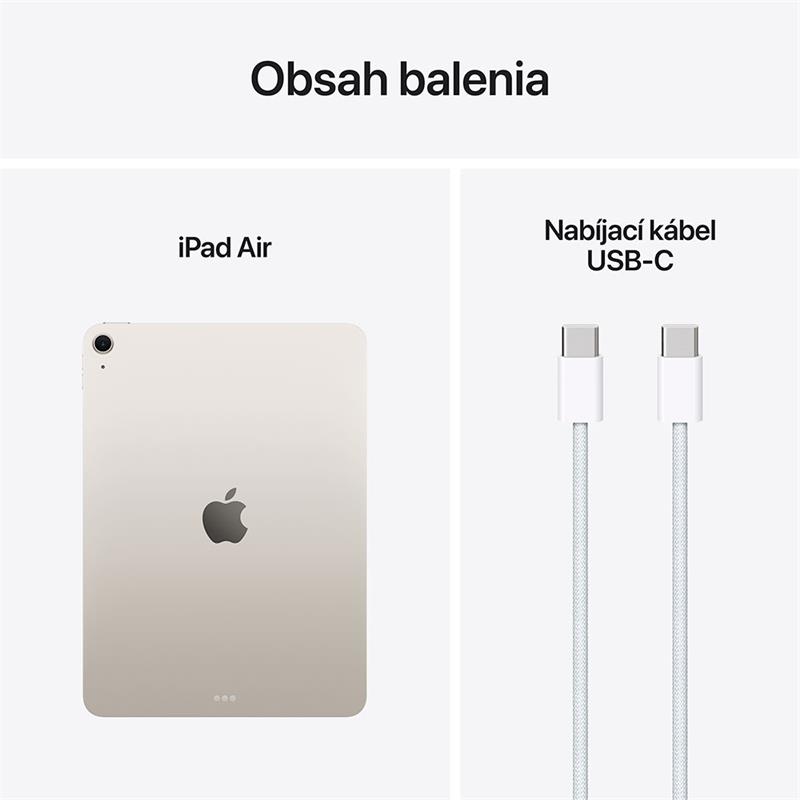 iPad Air 11" Wi-Fi 128GB Hviezdny biely (2025) 