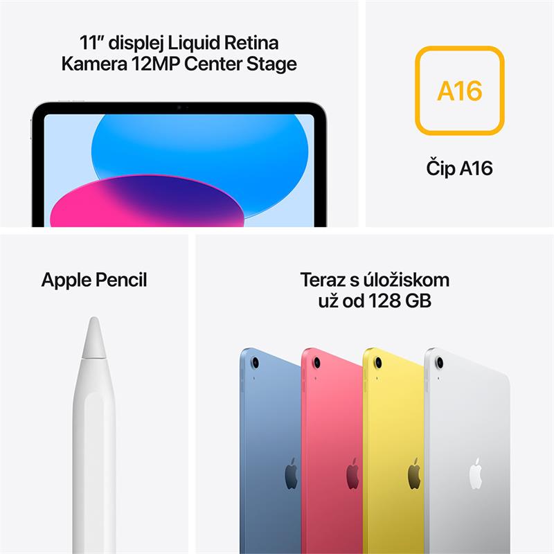 iPad 11" Wi-Fi 128GB Strieborný 