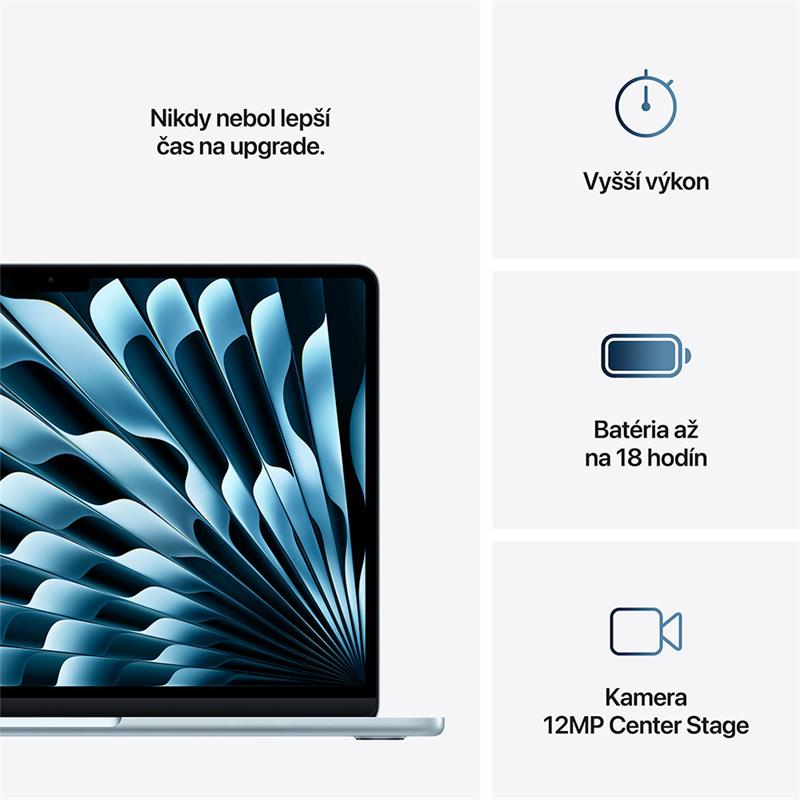 MacBook Air 13" Apple M4 10C CPU 8C GPU 16GB 256GB Nebeský modrý SK 