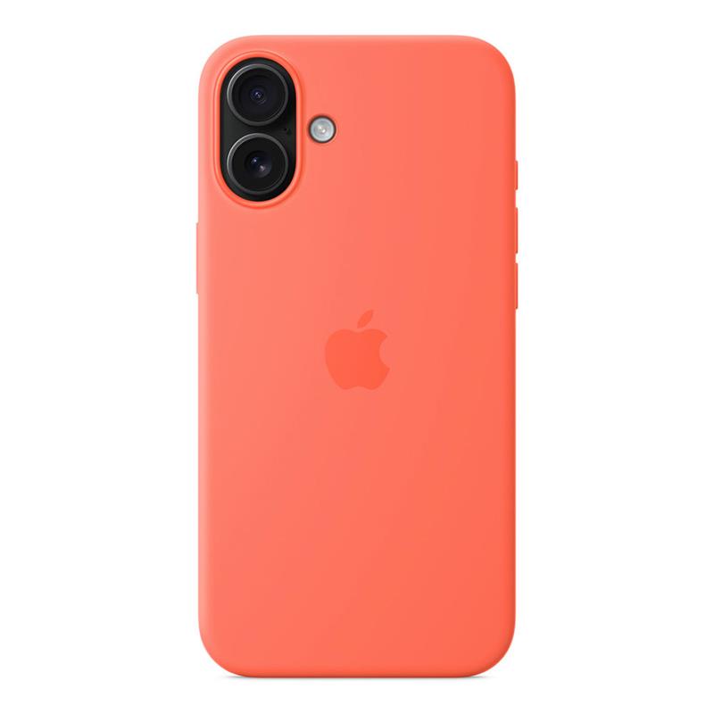 iPhone 16 Plus Silicone Case with MagSafe - Tangerine 