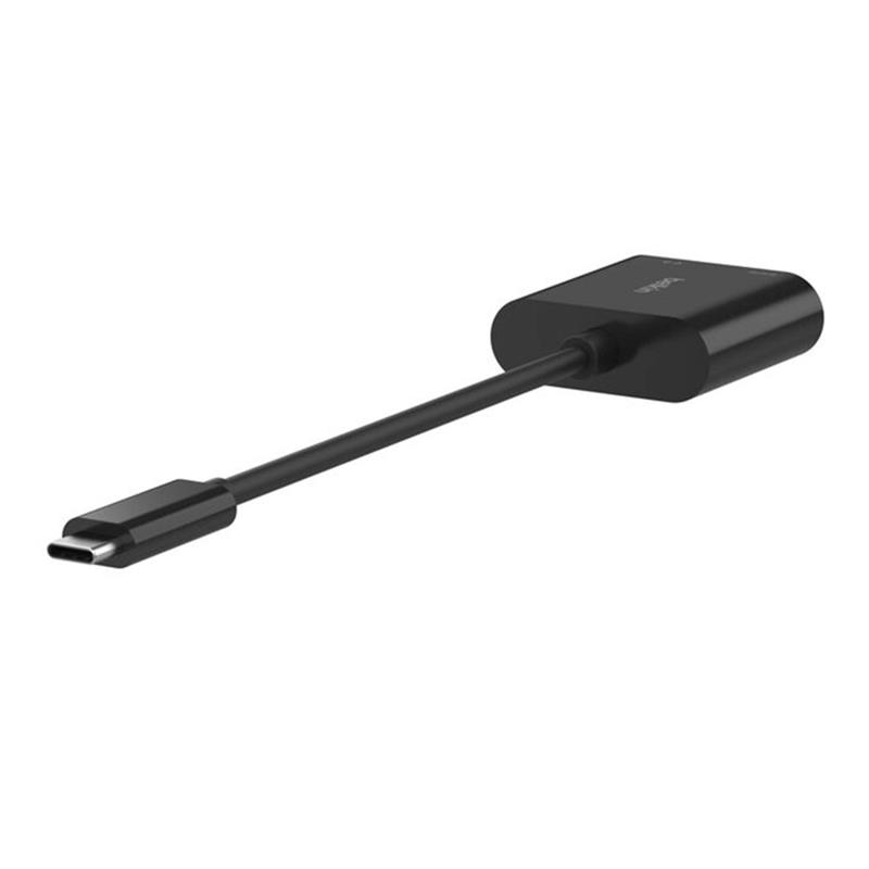 Belkin USB-C to Ethernet + 100W Charge Adapter - Black 