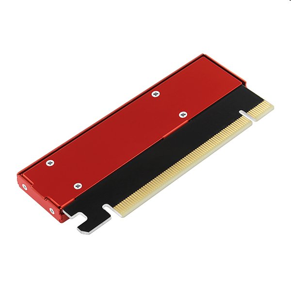 AXAGON PCEM2-S, PCIe x16 - M.2 NVMe M-key slot adaptér, kovový kryt pre pasívne chladenie 