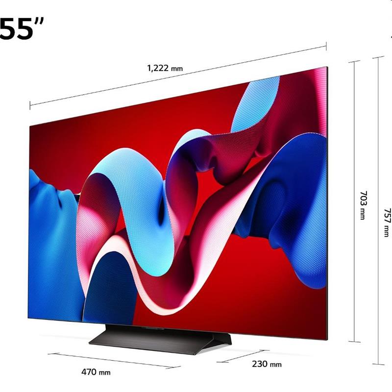 LG OLED55C44LA - 55" OLED evo AI C4 4K Smart TV 