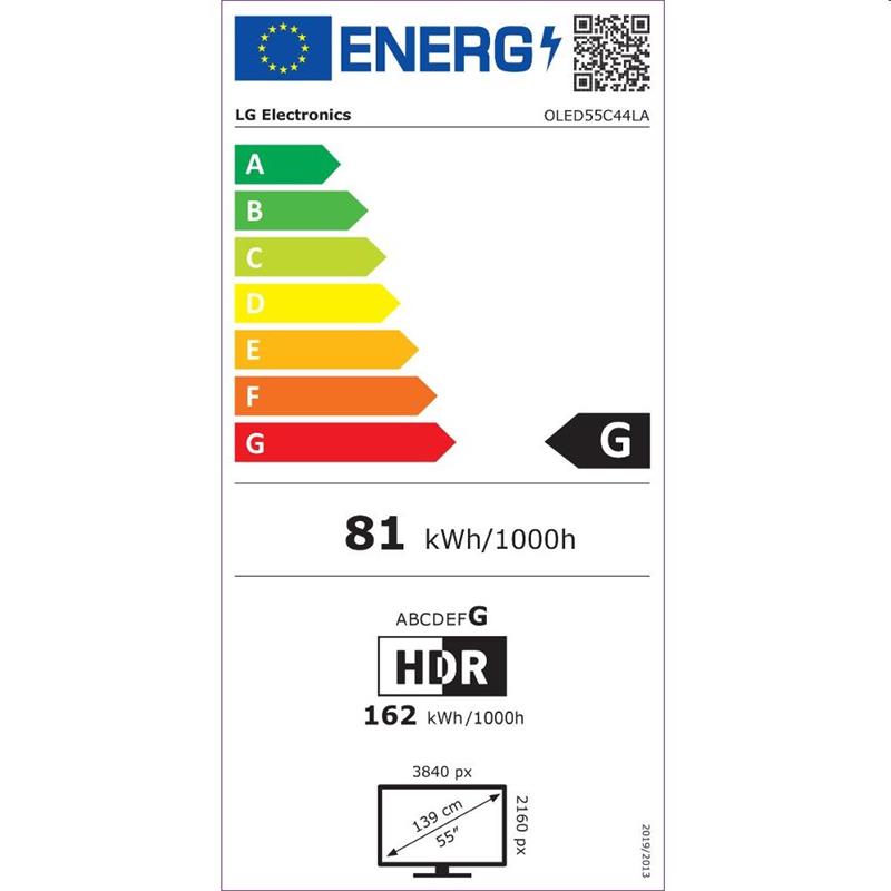 LG OLED55C44LA - 55" OLED evo AI C4 4K Smart TV 