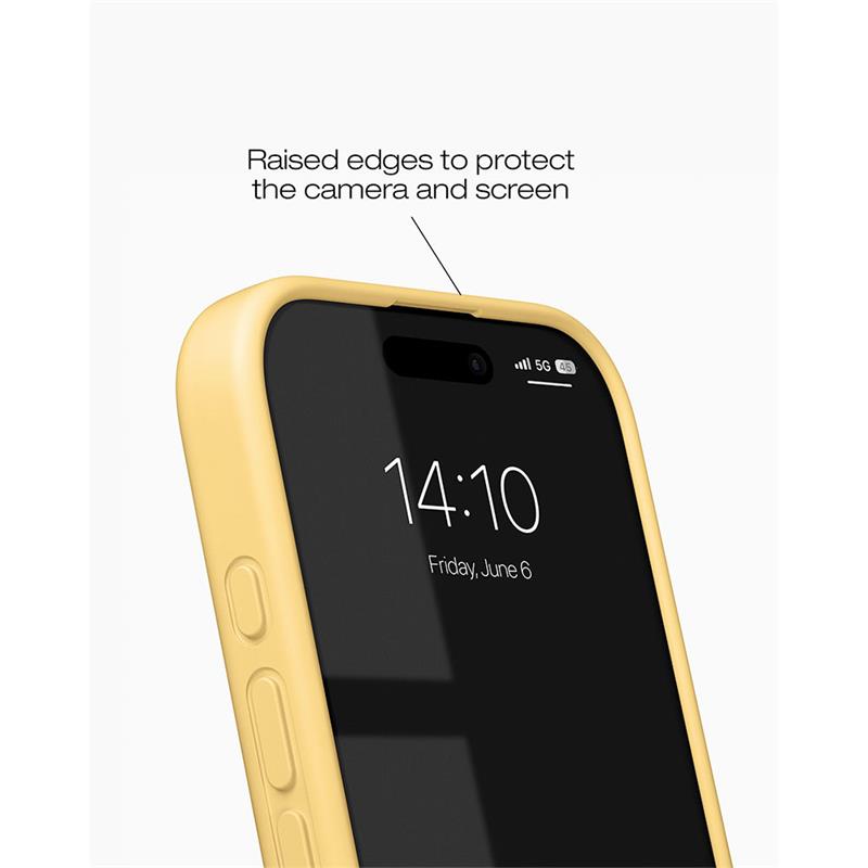 iDeal Silicone Case MagSafe iPhone 16 Soft Lemon 